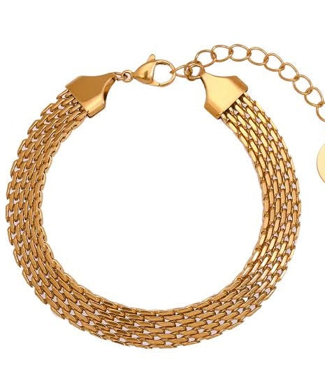 14K ROWENA MESH GOLD BRACELET
