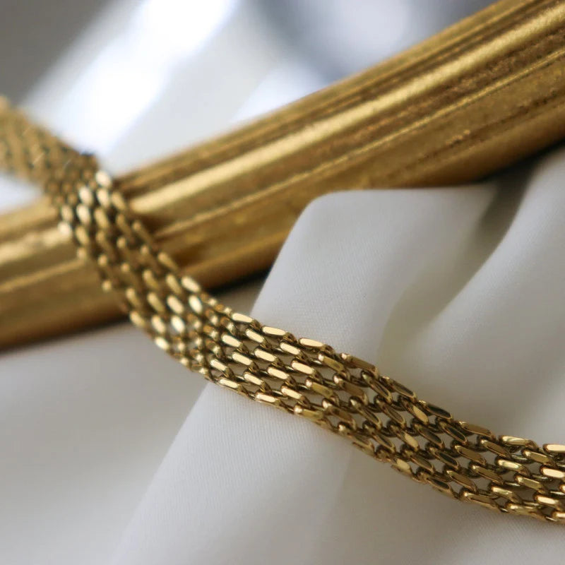14K ROWENA MESH GOLD BRACELET