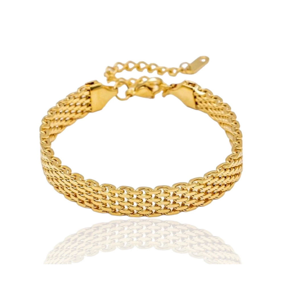 14K ROWENA  MESH GOLD BRACELET